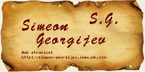 Simeon Georgijev vizit kartica